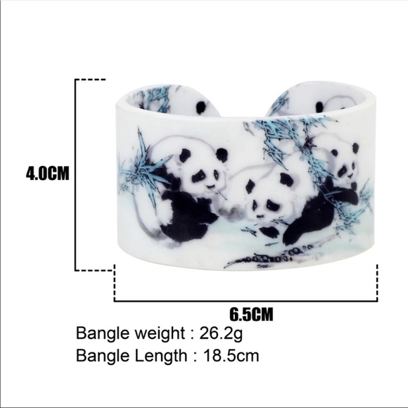 Last One of the Save the Panda’s Bohemian Acrylic Bracelet NWT - Picture 4 of 7